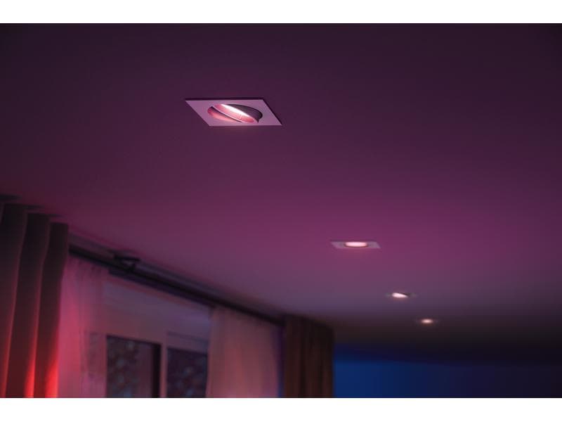 Philips Hue White & Color Ambiance Centura Einbauspot Eckig Weiss