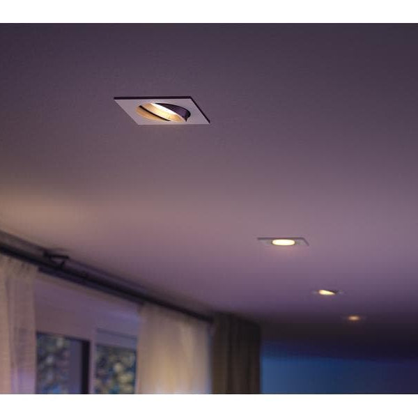 Philips Hue White & Color Ambiance Centura Einbauspot Eckig Weiss