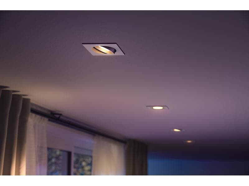 Philips Hue White & Color Ambiance Centura Einbauspot Eckig Weiss