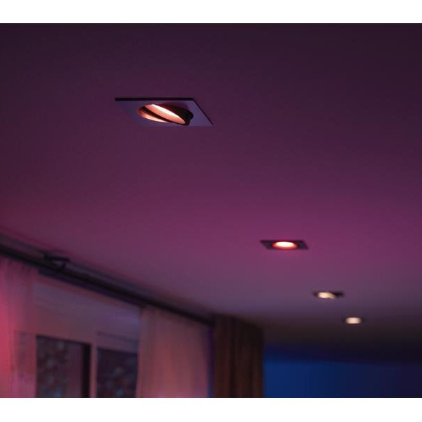 Philips Hue White & Color Ambiance Centura Einbauspot Eckig Aluminium