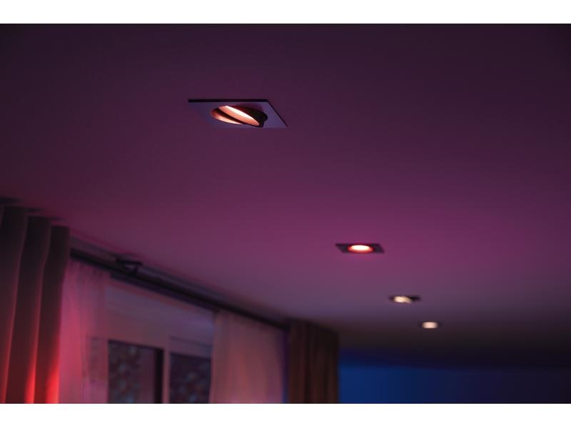 Philips Hue White & Color Ambiance Centura Einbauspot Eckig Aluminium