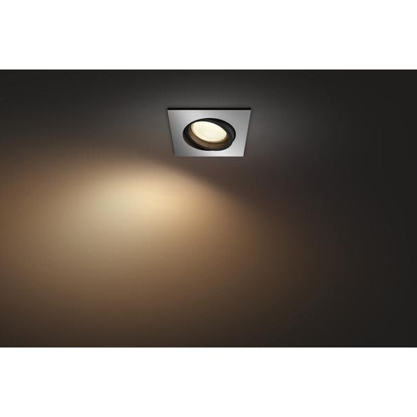 Philips Hue White & Color Ambiance Centura Einbauspot Eckig Aluminium