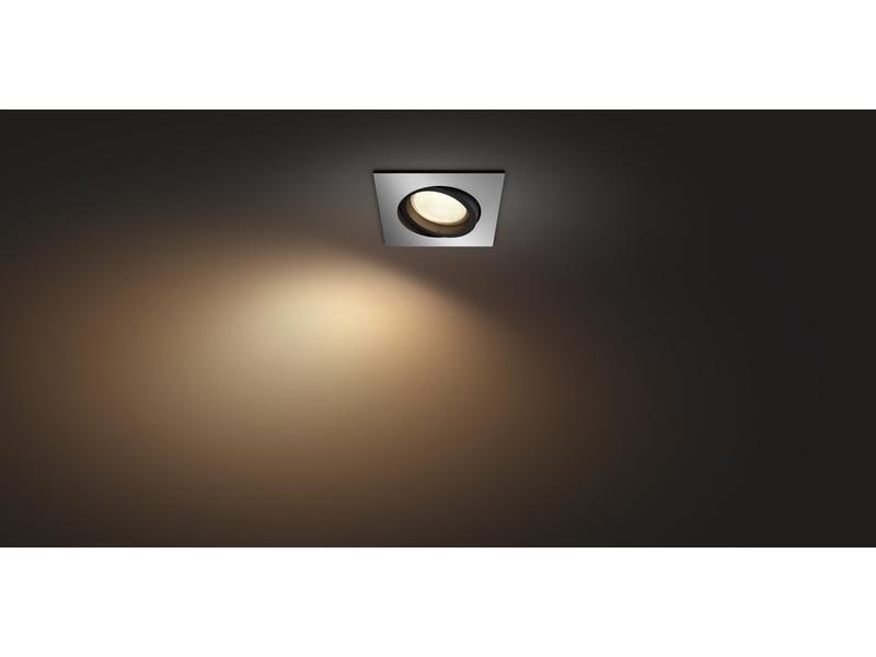 Philips Hue White & Color Ambiance Centura Einbauspot Eckig Aluminium