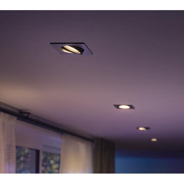 Philips Hue White & Color Ambiance Centura Einbauspot Eckig Aluminium