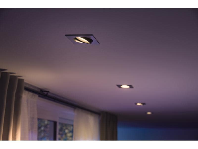 Philips Hue White & Color Ambiance Centura Einbauspot Eckig Aluminium