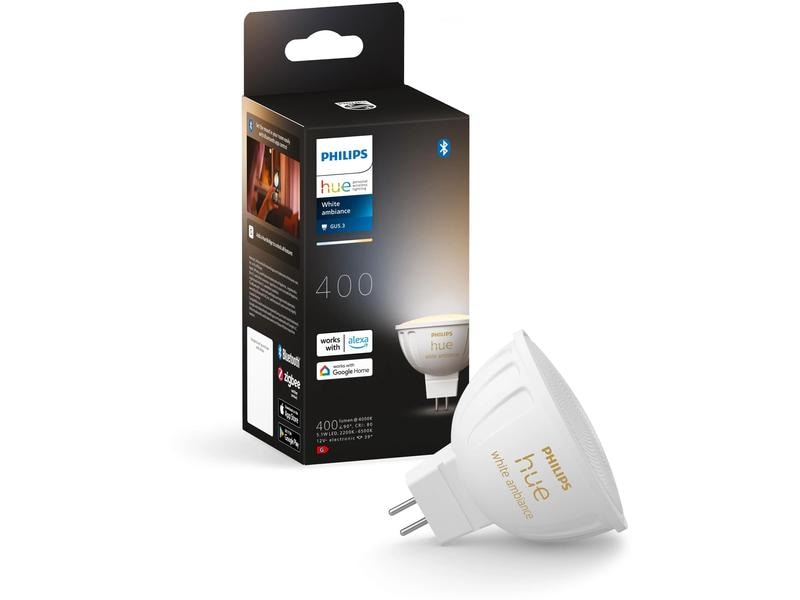Philips Hue Leuchtmittel White Ambiance MR16 Einzelpack 400 lm