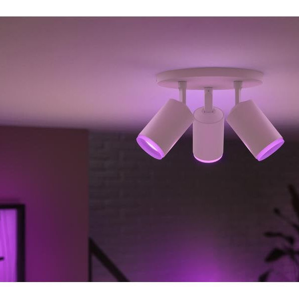 Philips Hue White & Color Ambiance Fugato 3er-Spot Weiss