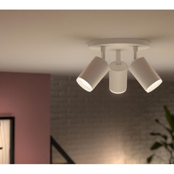 Philips Hue White & Color Ambiance Fugato 3er-Spot Weiss