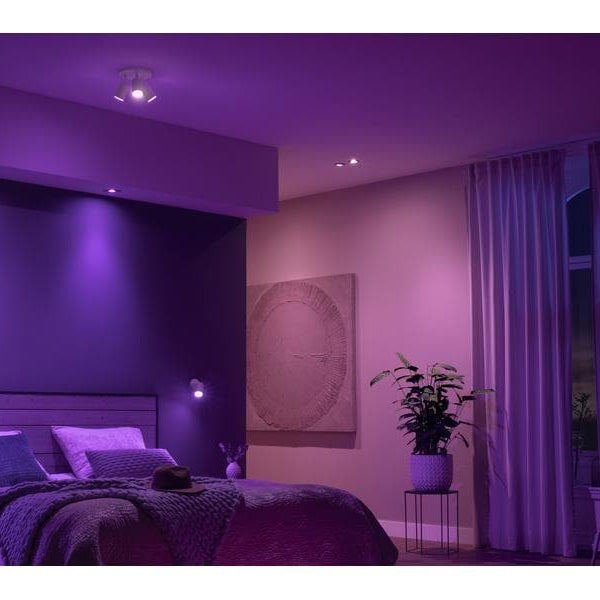 Philips Hue White & Color Ambiance Fugato 3er-Spot Weiss