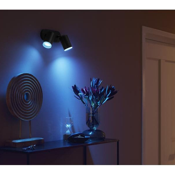 Philips Hue White & Color Ambiance Fugato 2er-Spot Schwarz