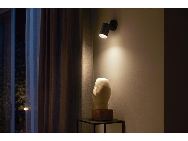 Philips Hue White & Color Ambiance Fugato 1er-Spot Schwarz