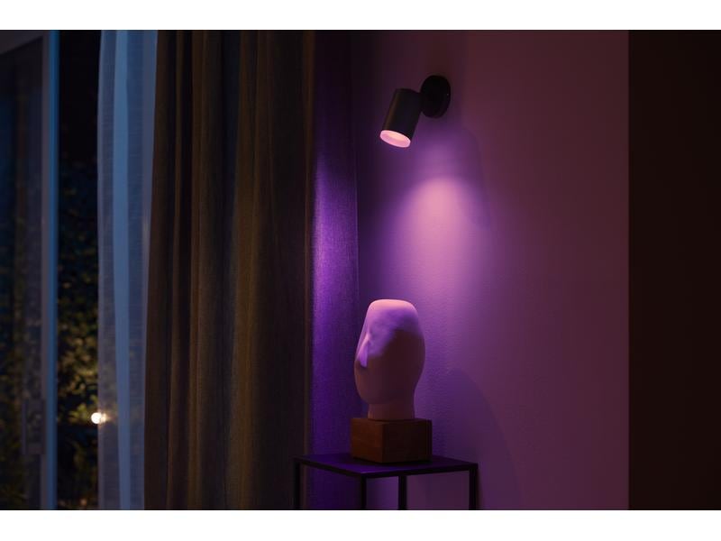 Philips Hue White & Color Ambiance Fugato 1er-Spot Schwarz