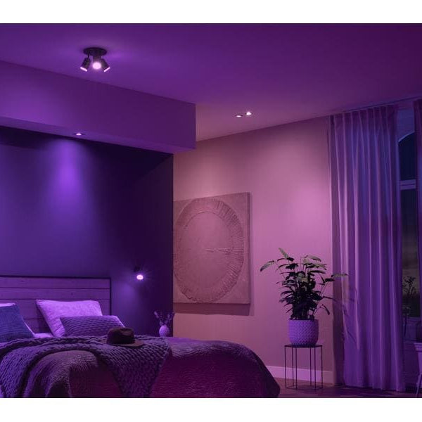 Philips Hue White & Color Ambiance Fugato 1er-Spot Schwarz