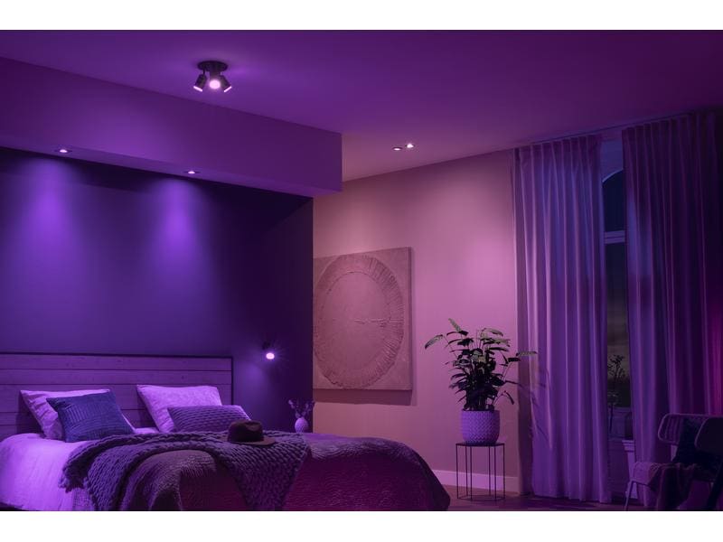 Philips Hue White & Color Ambiance Fugato 1er-Spot Schwarz