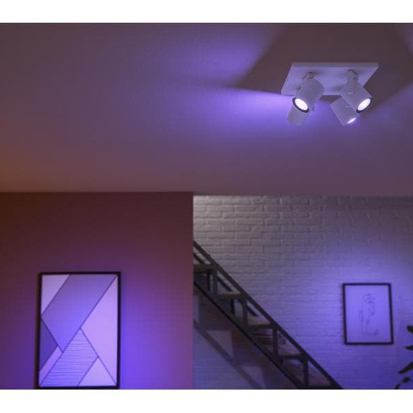 Philips Hue White & Color Ambiance Argenta 4er-Spot Weiss