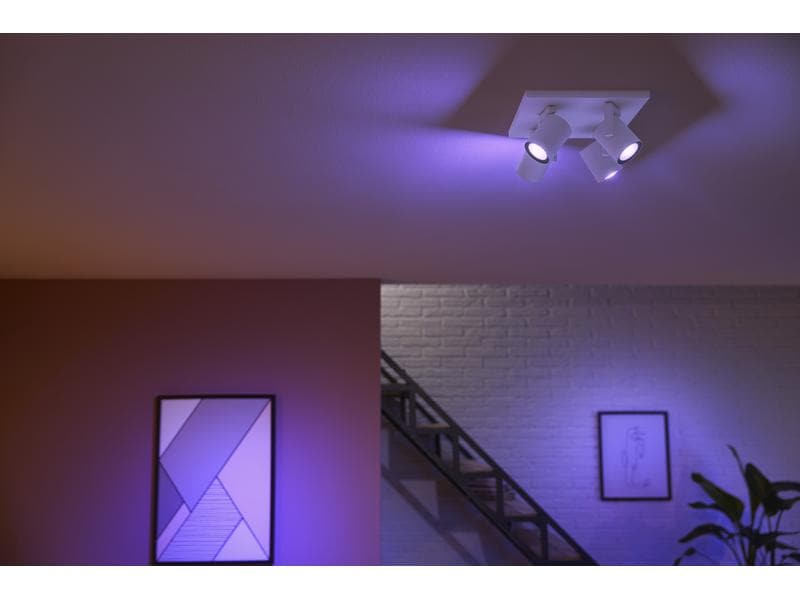 Philips Hue White & Color Ambiance Argenta 4er-Spot Weiss
