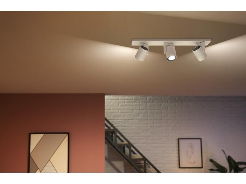 Philips Hue White & Color Ambiance Argenta 3er-Spot Weiss
