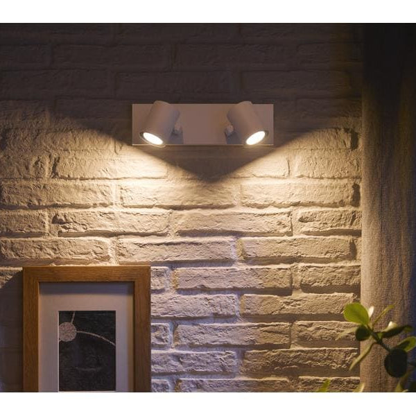Philips Hue White & Color Ambiance Argenta 2er-Spot Weiss