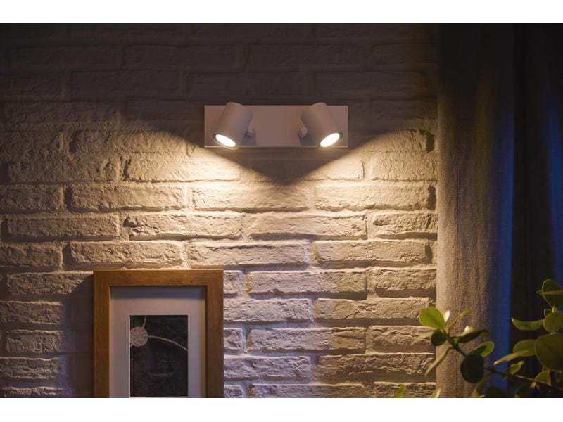 Philips Hue White & Color Ambiance Argenta 2er-Spot Weiss