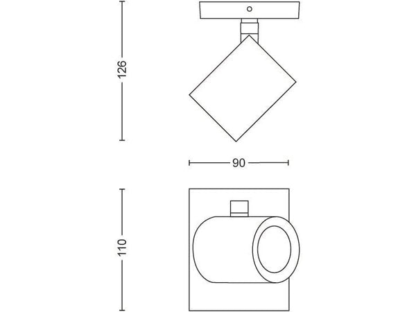 Philips Hue White & Color Ambiance Argenta Spot Weiss