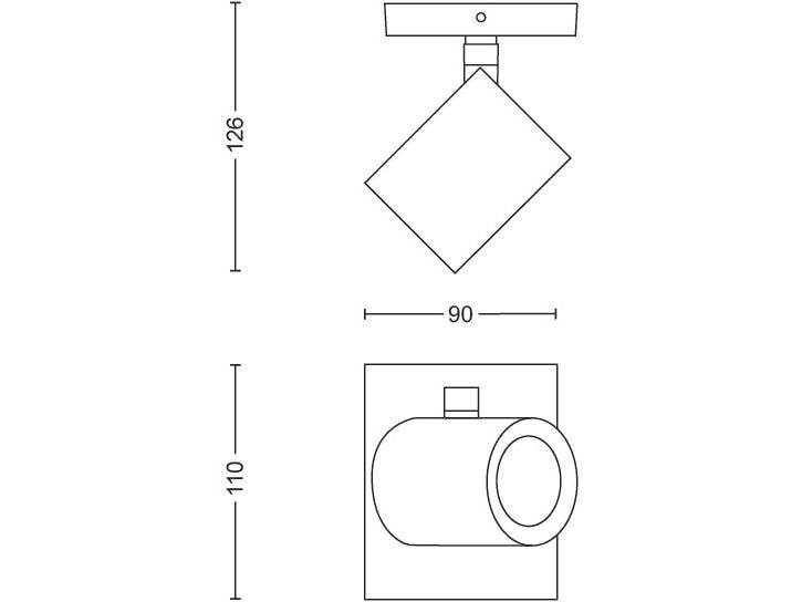 Philips Hue White & Color Ambiance Argenta Spot Weiss