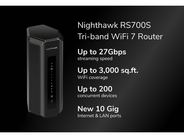 Netgear Tri-Band WiFi Router Nighthawk RS700S-100EUS