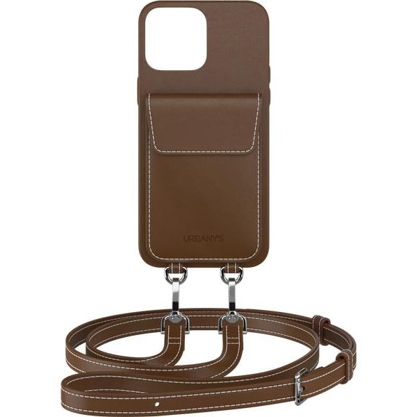 Urbany's Necklace Case Handekette+ iPhone 15 Plus Espresso Martini