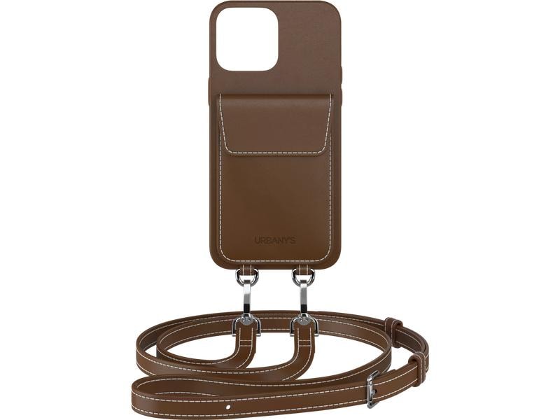 Urbany's Necklace Case Handekette+ iPhone 15 Plus Espresso Martini
