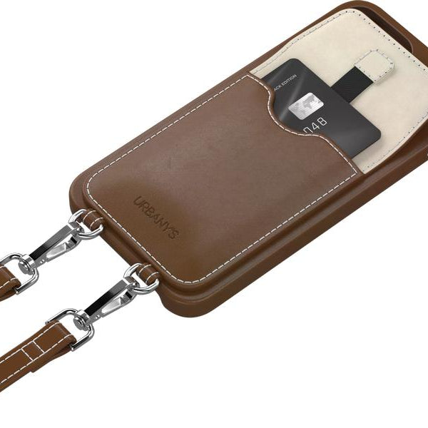Urbany's Necklace Case Handekette+ iPhone 15 Plus Espresso Martini