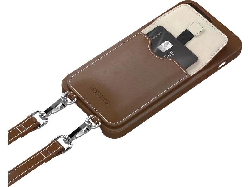 Urbany's Necklace Case Handekette+ iPhone 15 Plus Espresso Martini