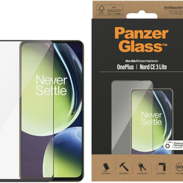 Panzerglass Displayschutz Ultra Wide Fit Nord CE 3 Lite