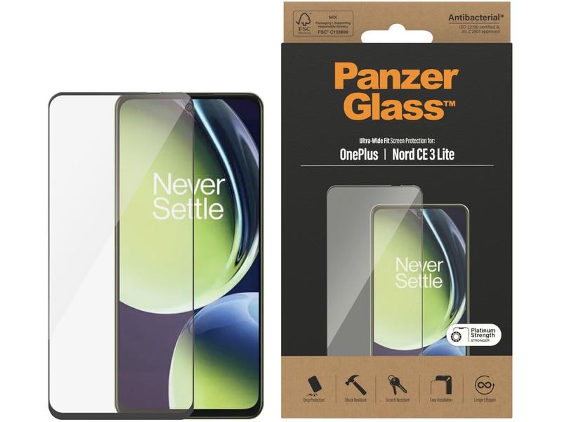 Panzerglass Displayschutz Ultra Wide Fit Nord CE 3 Lite