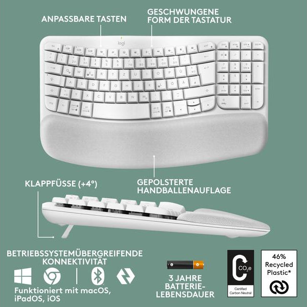 Logitech Tastatur Wave Keys