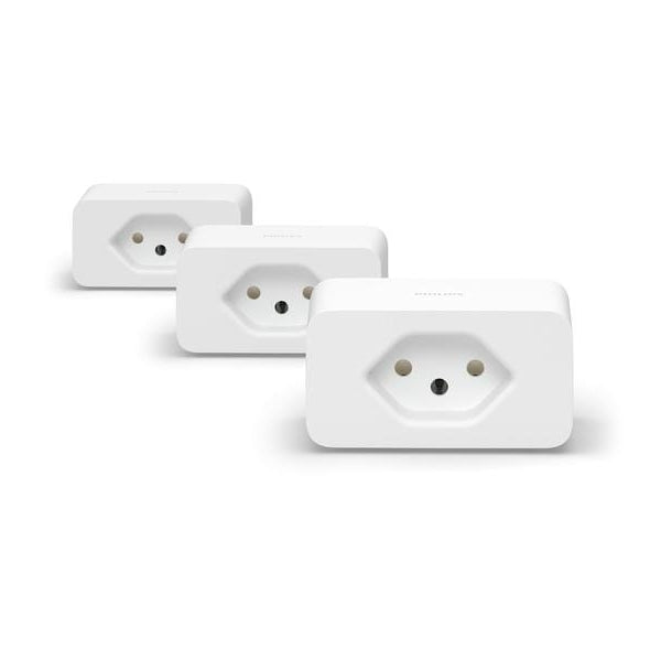 Philips Hue Zubehör Smart Plug Steckdose 3er Set CH Weiss, Bluetooth