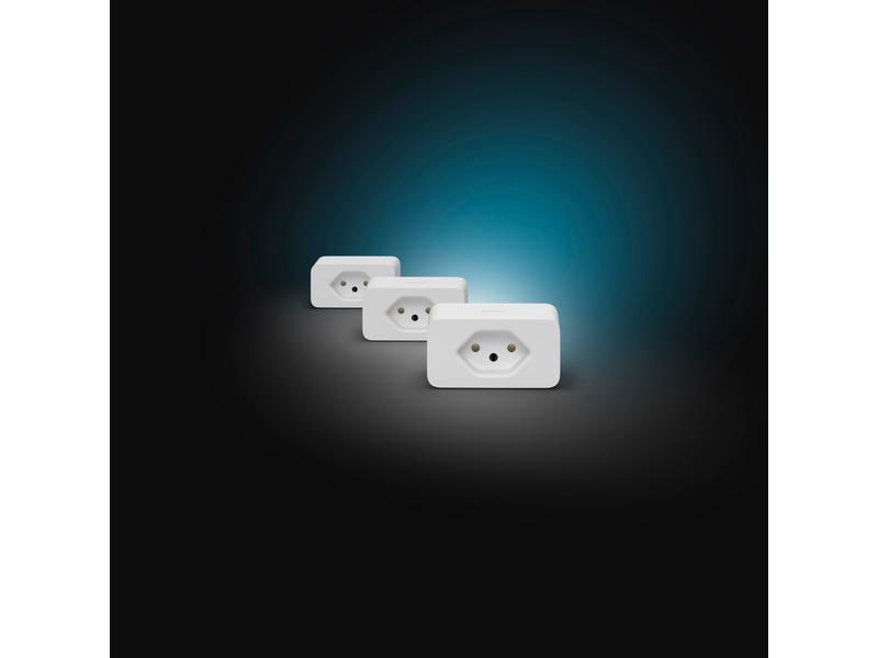 Philips Hue Zubehör Smart Plug Steckdose 3er Set CH Weiss, Bluetooth