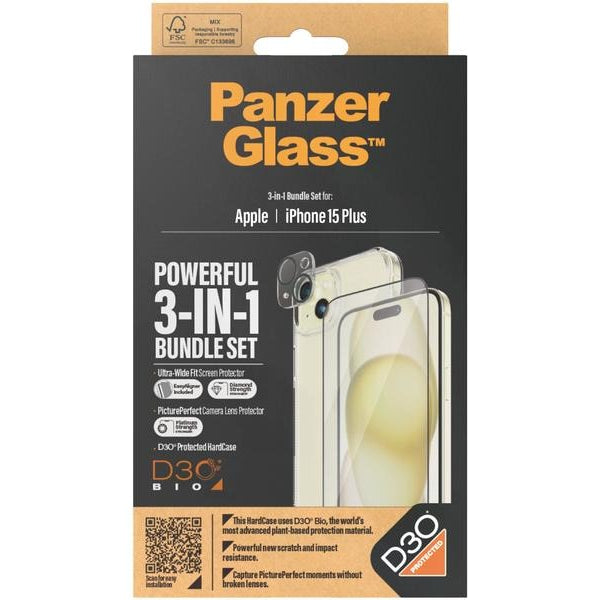 Panzerglass 3-in-1 Bundle iPhone 15 Plus