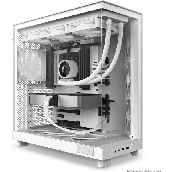 NZXT PC-Gehäuse H6 Flow Weiss