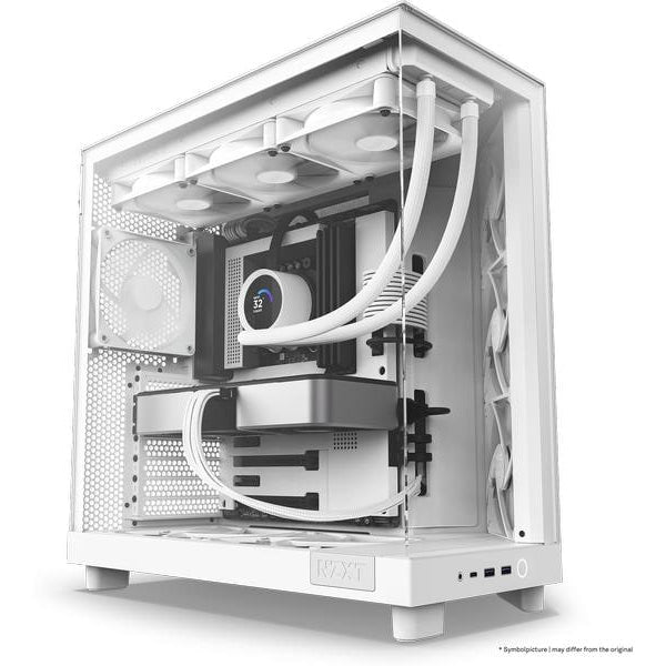 NZXT PC-Gehäuse H6 Flow Weiss