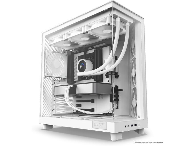 NZXT PC-Gehäuse H6 Flow Weiss