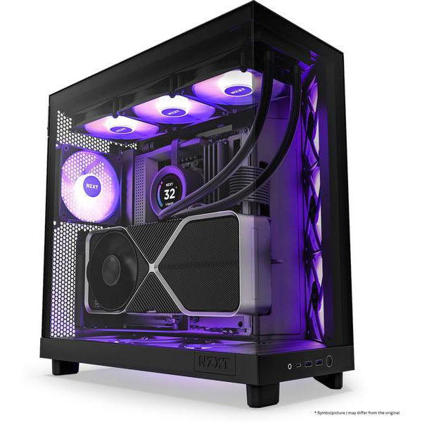 NZXT PC-Gehäuse H6 RGB Flow Schwarz