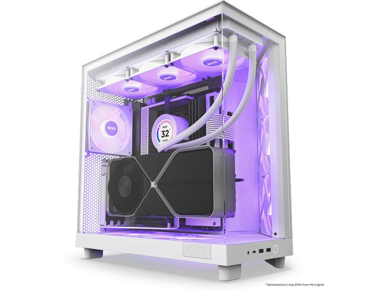 NZXT PC-Gehäuse H6 RGB Flow Weiss