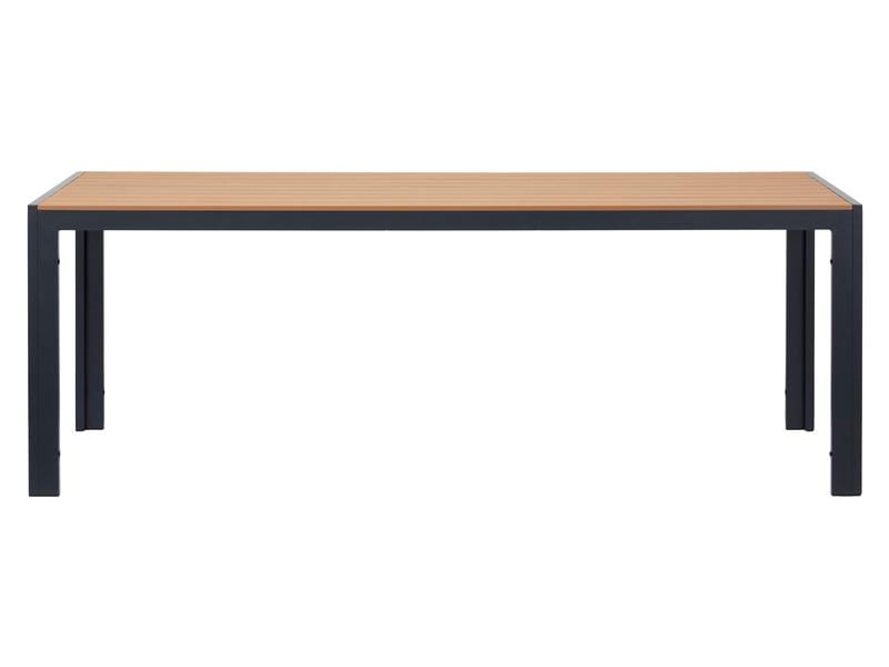 Schou Tisch Noah, 205 x 90 cm, Schwarz/Teak