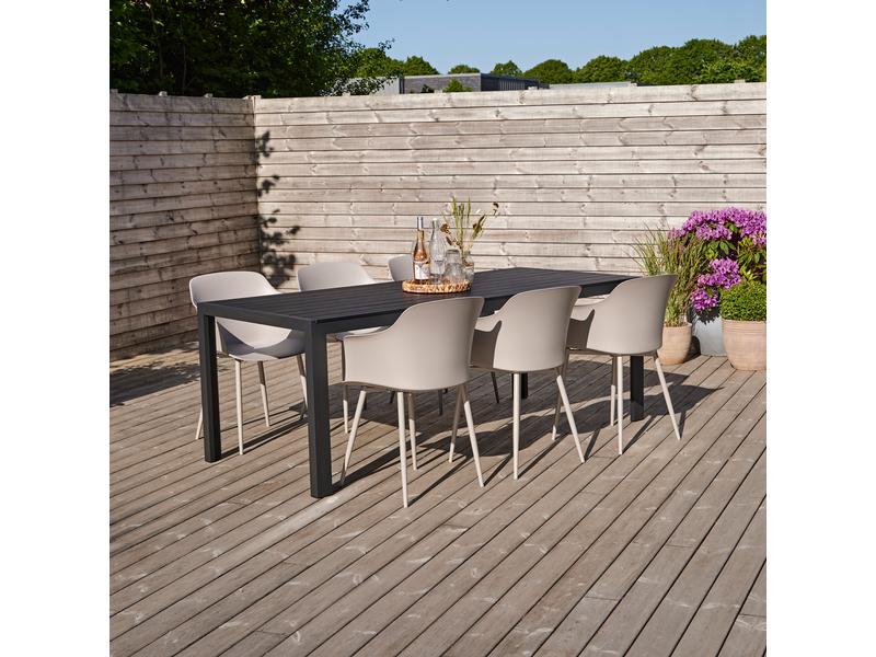 Schou Tisch Noah, 205 x 90 cm, Schwarz