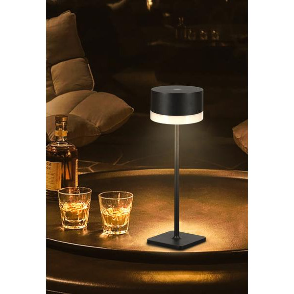 Schönenberger Akku-Tischleuchte Surya, USB-C, 37 cm, Schwarz