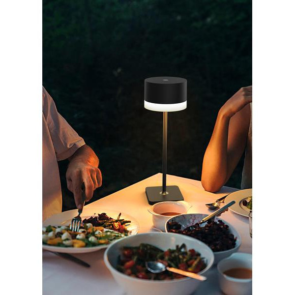 Schönenberger Akku-Tischleuchte Surya, USB-C, 37 cm, Schwarz