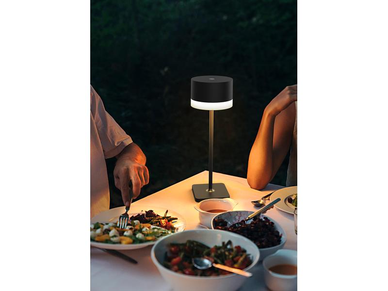 Schönenberger Akku-Tischleuchte Surya, USB-C, 37 cm, Schwarz