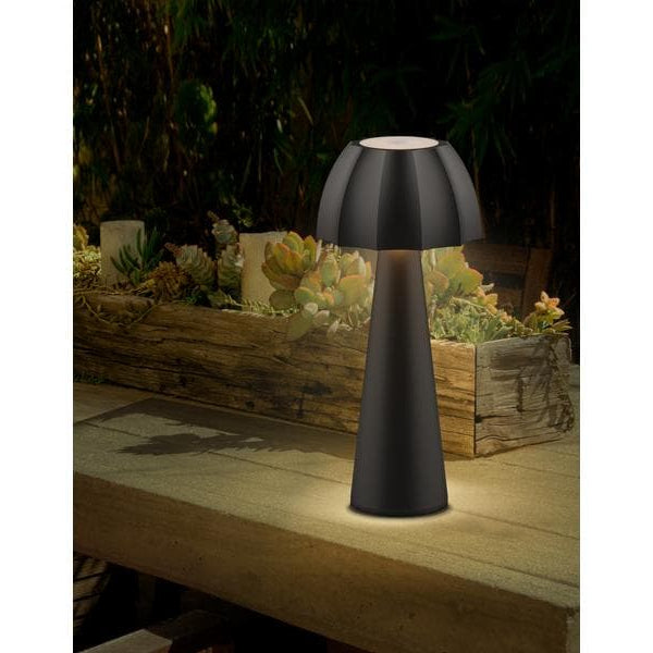 Schönenberger Akku-Tischleuchte Sulis, USB-C, 27 cm, Schwarz