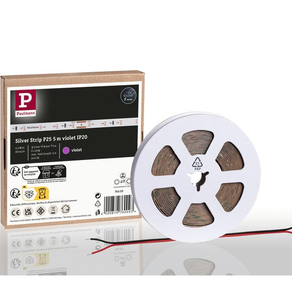 Paulmann Pro LED Strip Silver P25 5m 20W 60 lm/m 60LEDs/m