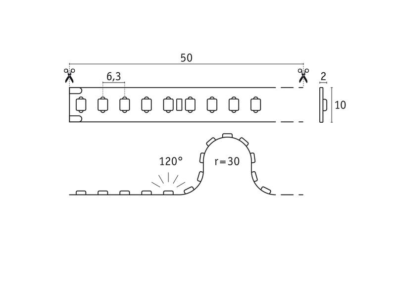 Paulmann Pro Strip Gold P150 927