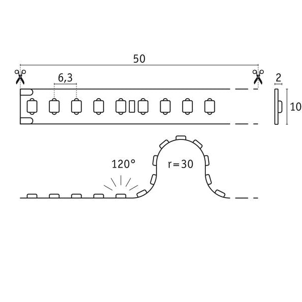 Paulmann Pro Strip Gold P150 940